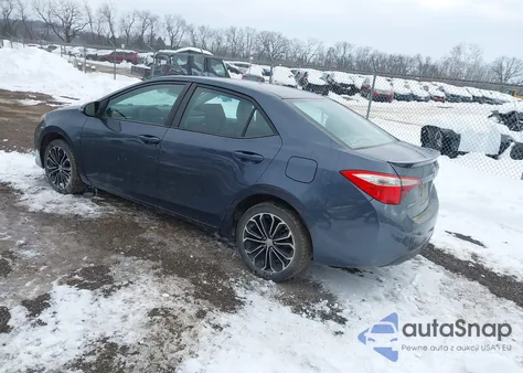 2015 Toyota Corolla S Plus from USA, damaged, VIN 5YFBURHEXFP237403